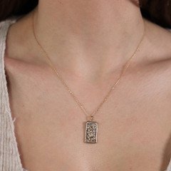 Güneş Madalyon Kolye