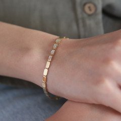 Taşlı Pul Bileklik