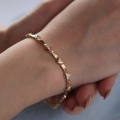 Taşlı Asimetrik Bileklik