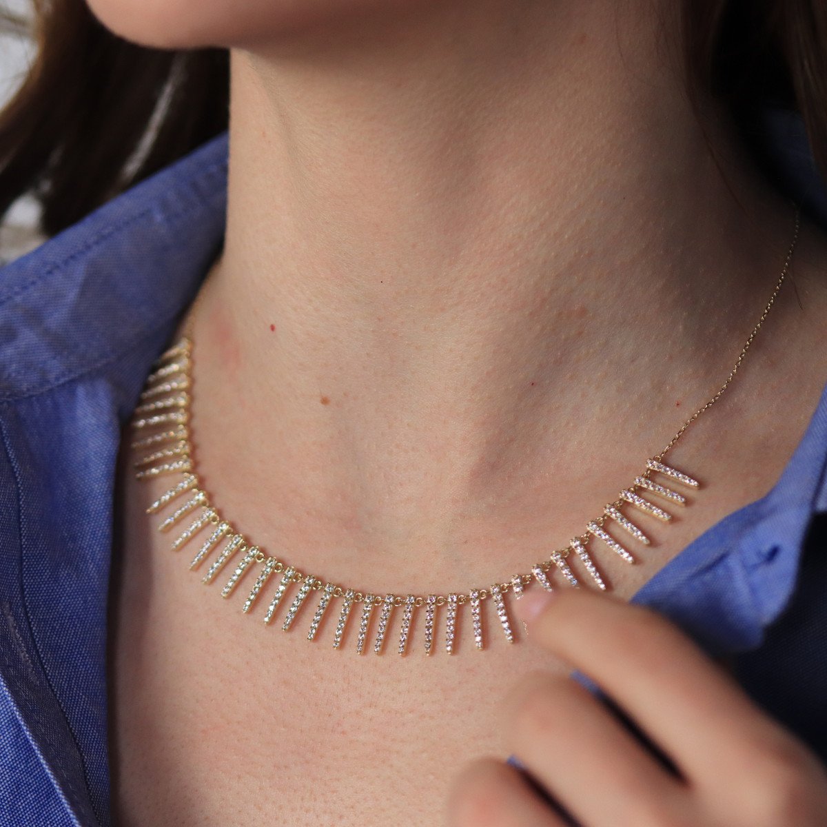 Sıralı Çubuk Kolye