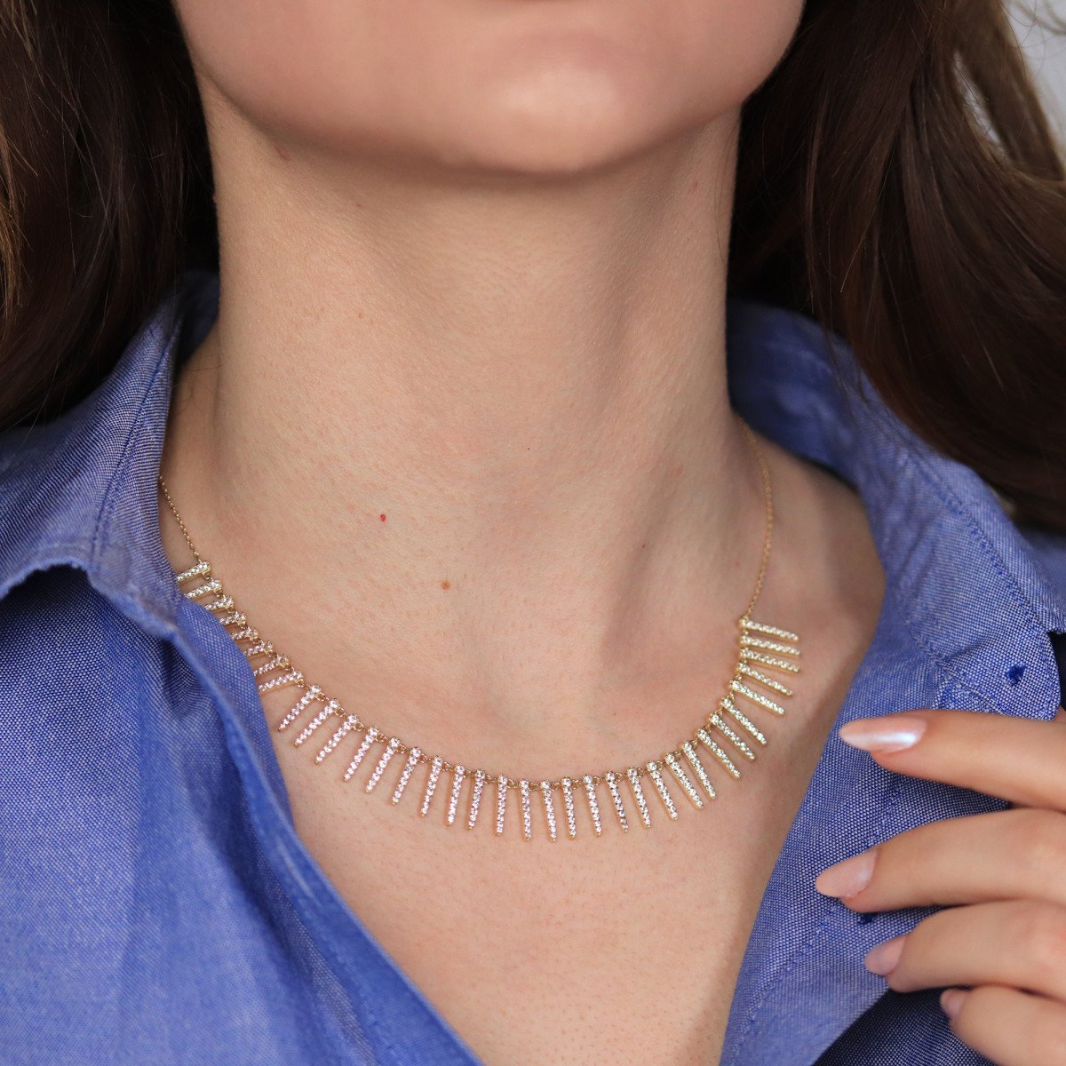 Sıralı Çubuk Kolye