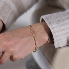 Taşlı Pul Bileklik