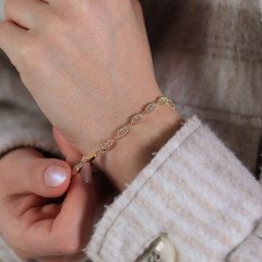 Taşlı Pul Bileklik