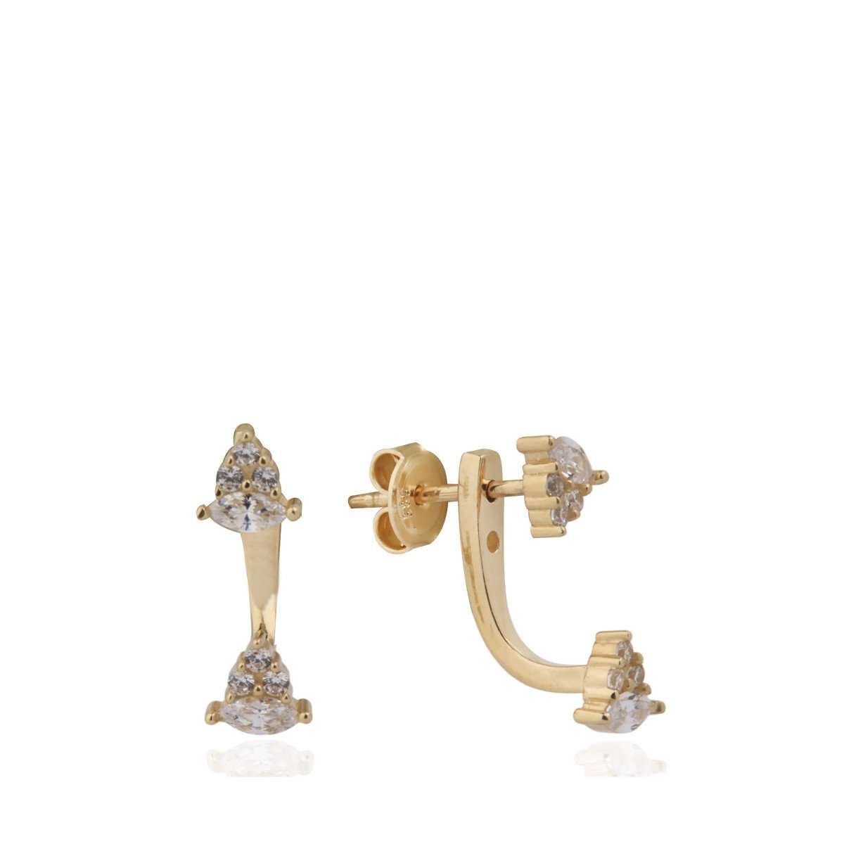 Taşlı Tasarım Küpe