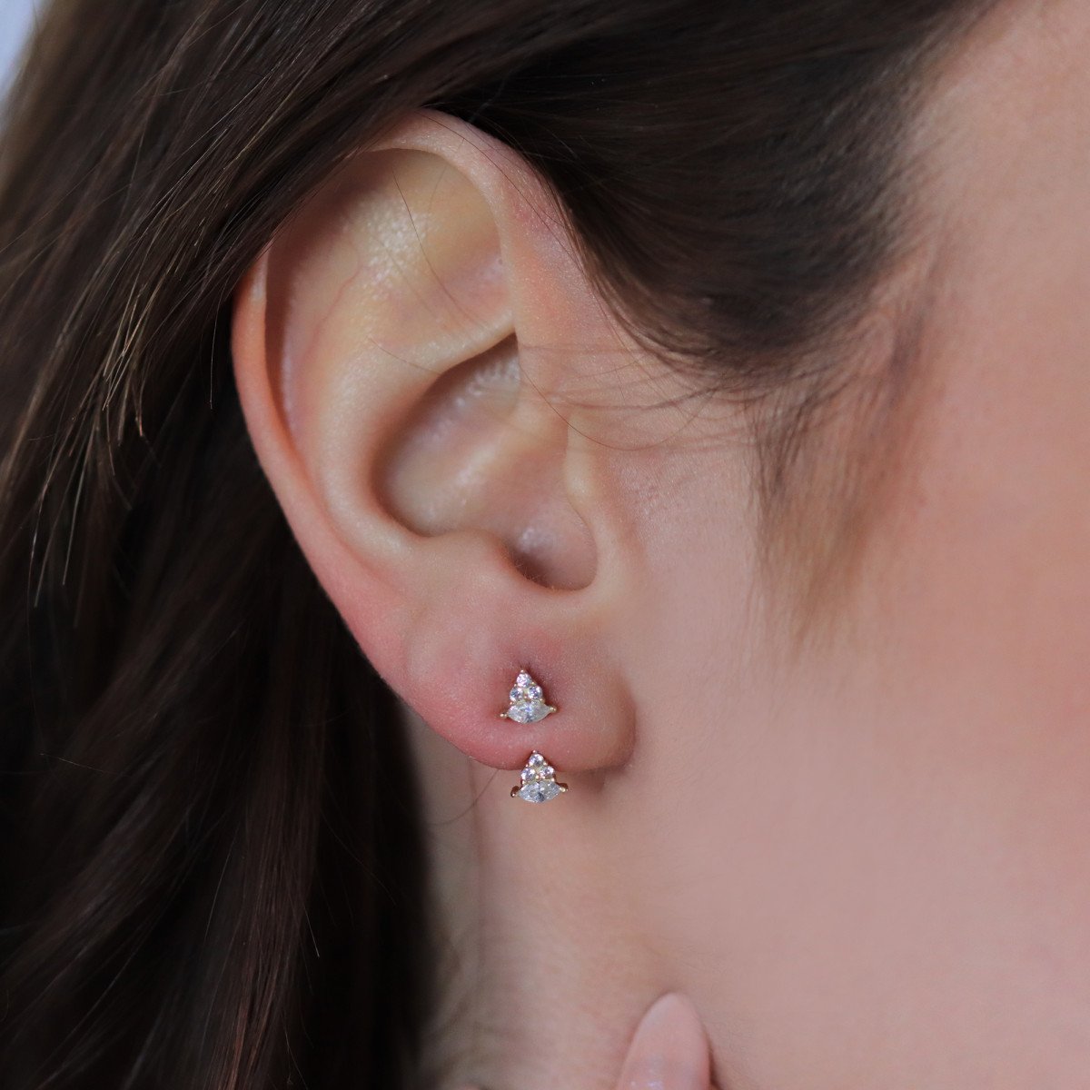 Taşlı Tasarım Küpe