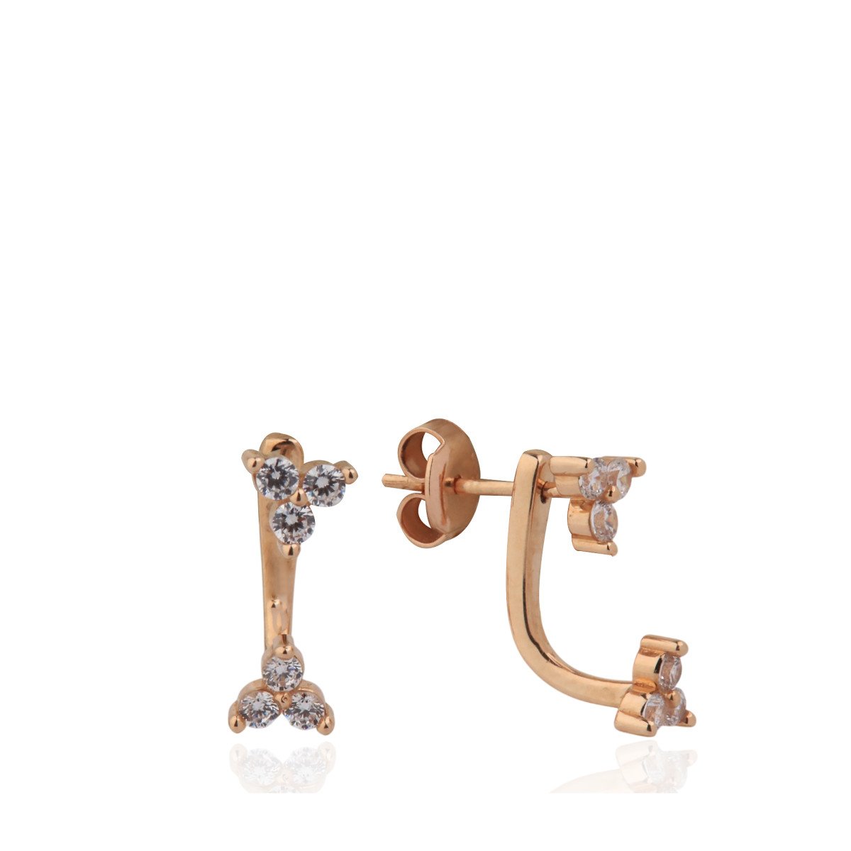 Üç Taş Tasarım Küpe