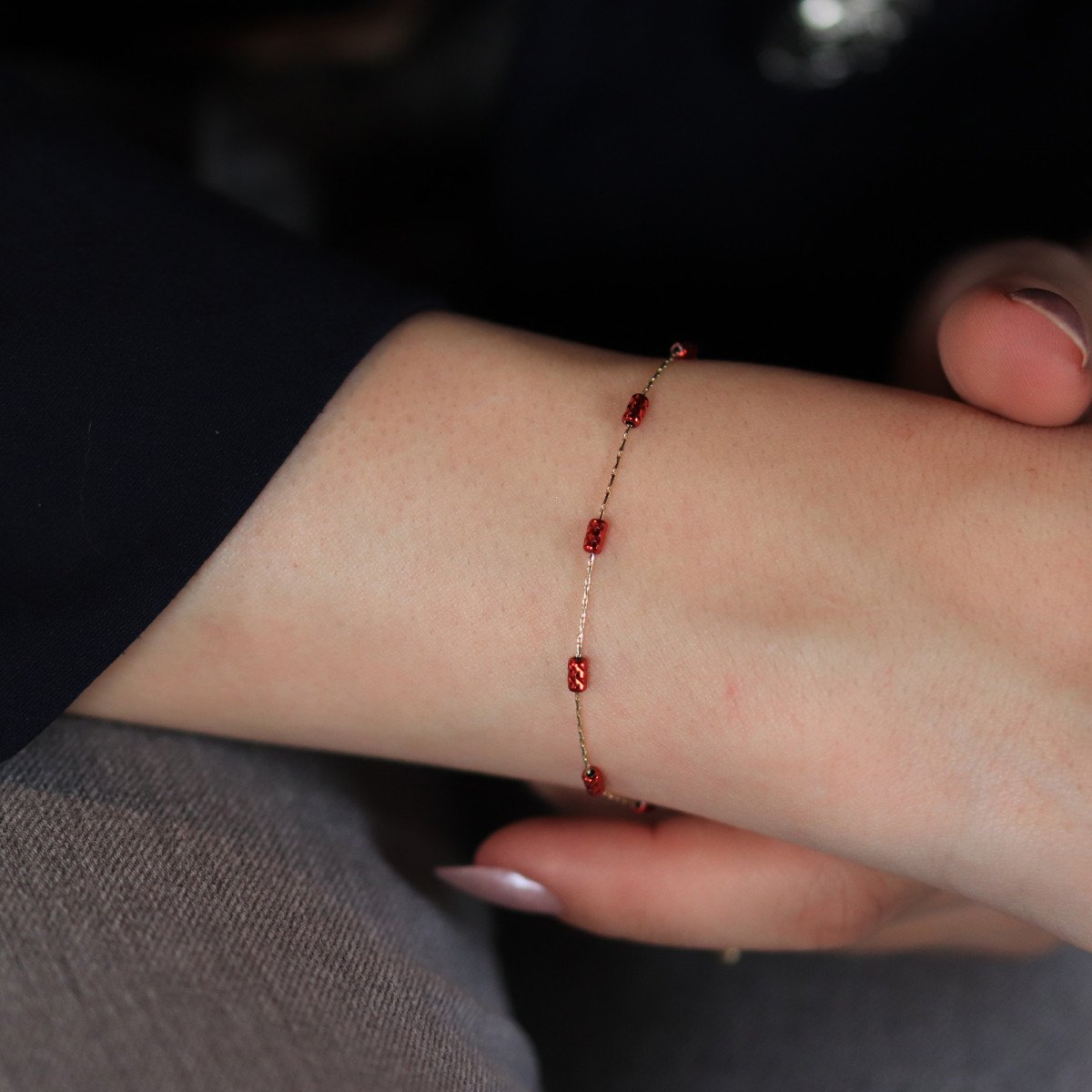 Renkli Silindir Bileklik