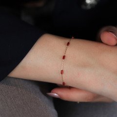 Renkli Silindir Bileklik