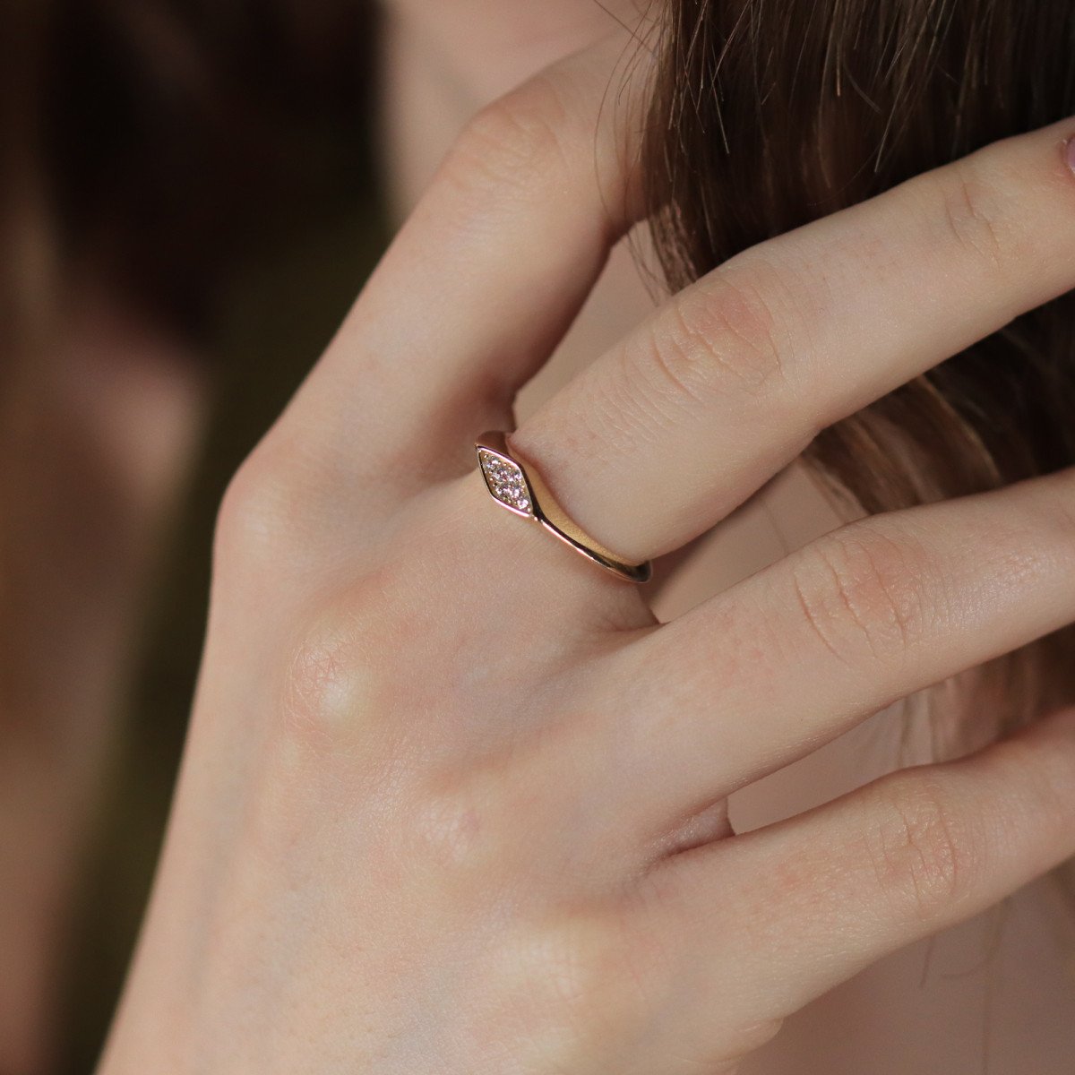 Taşlı Prizma Yüzük