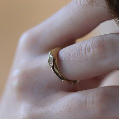 Taşlı Prizma Yüzük