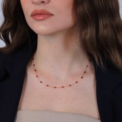 Renkli Silindir Kolye