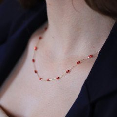 Renkli Silindir Kolye