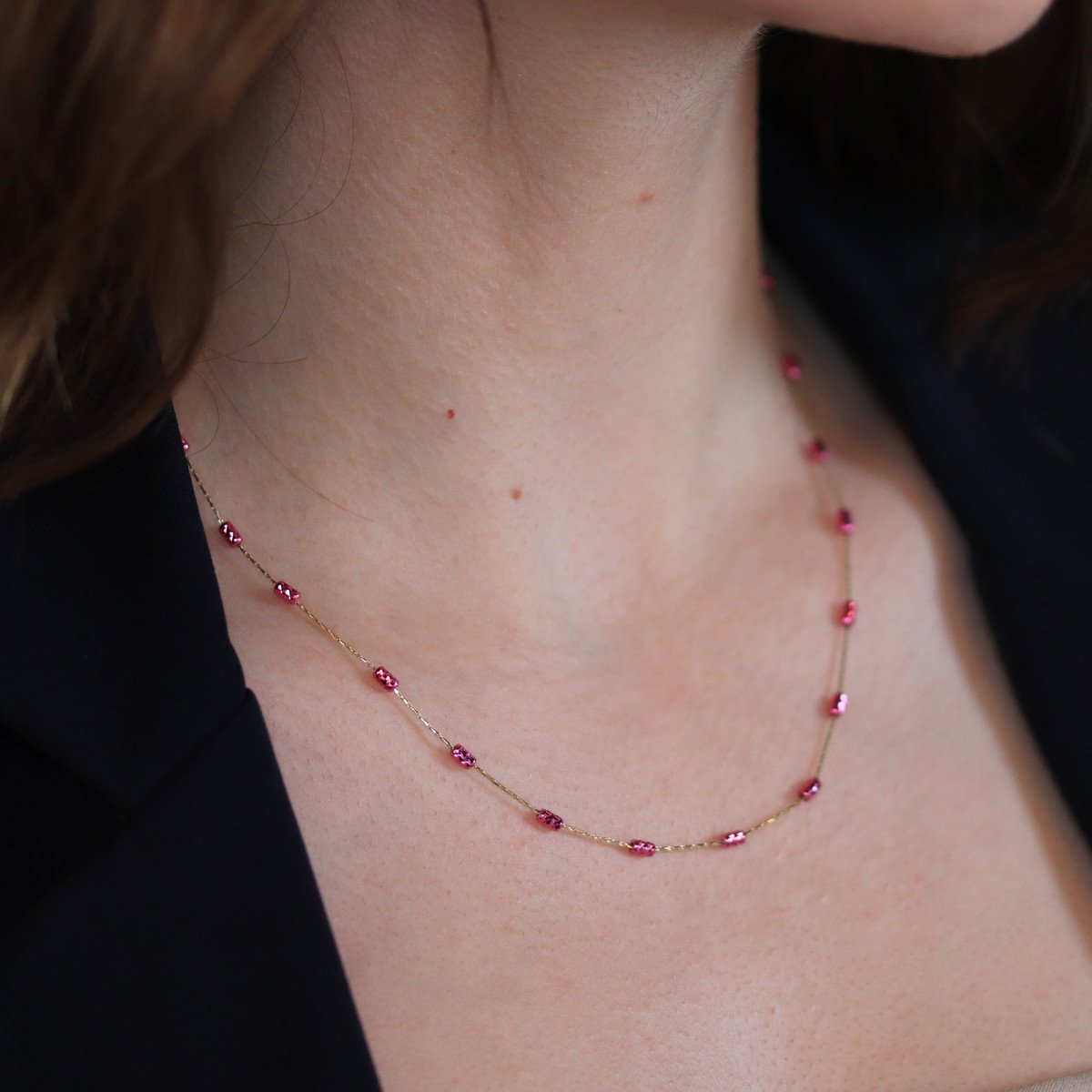 Renkli Silindir Kolye