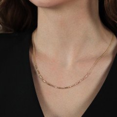 Çizgili Tasarım Kolye