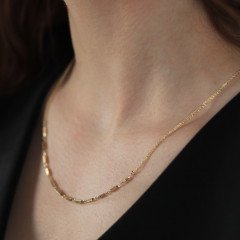 Çizgili Tasarım Kolye