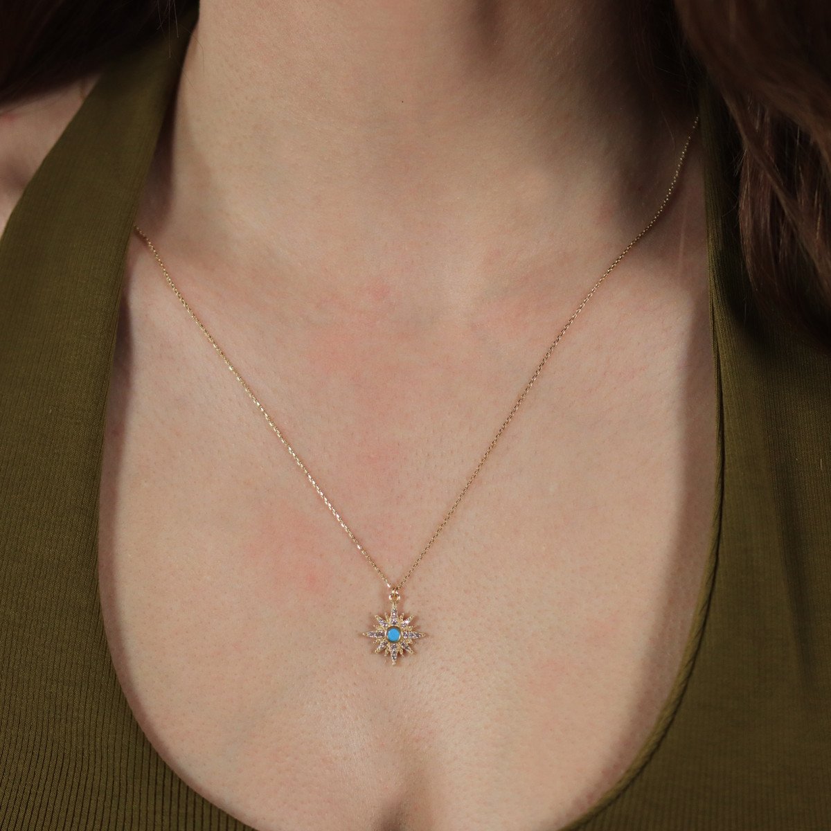 Firuze Yıldız Kolye