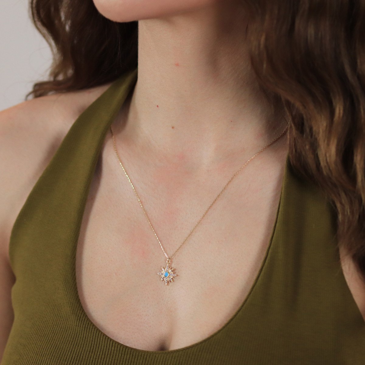 Firuze Yıldız Kolye