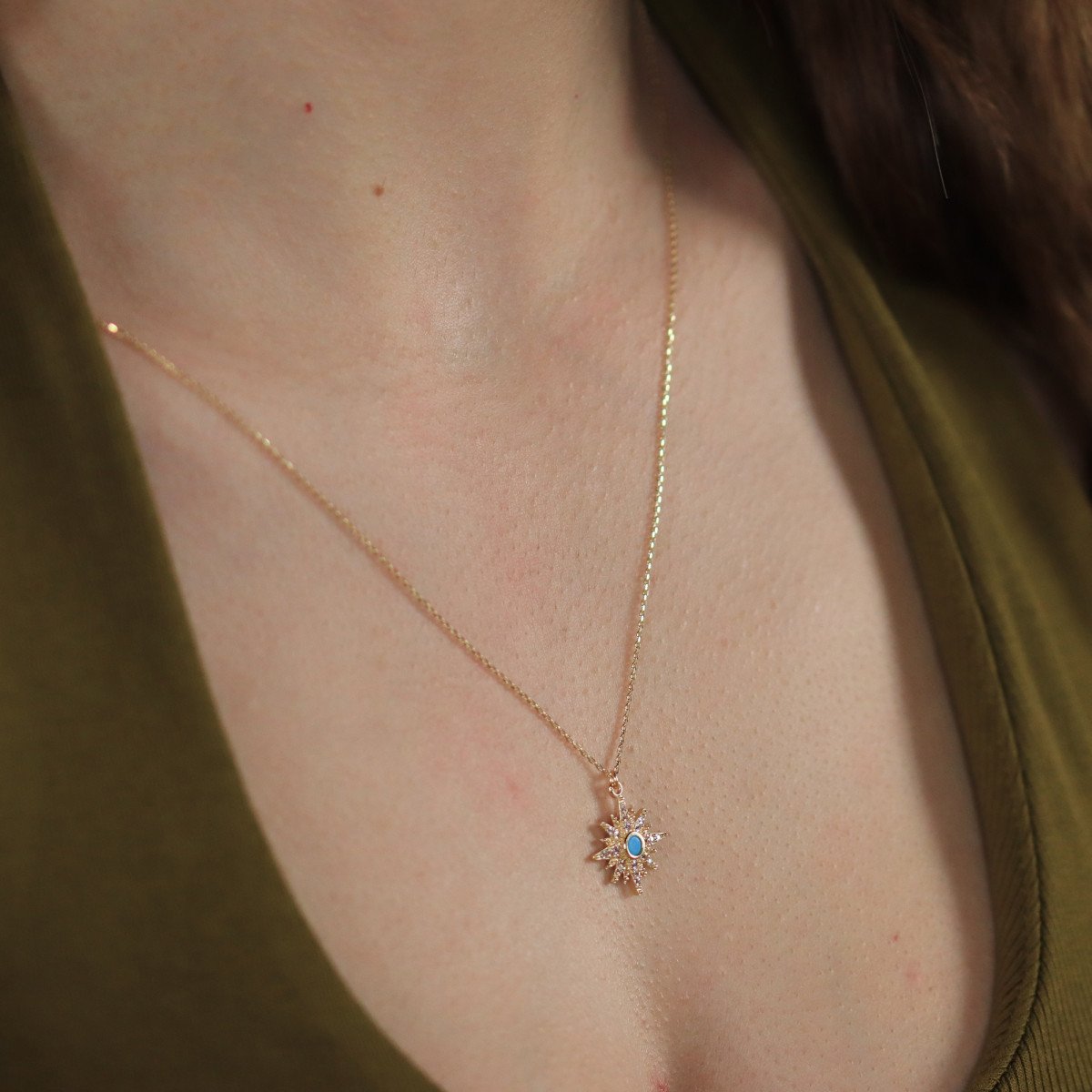 Firuze Yıldız Kolye