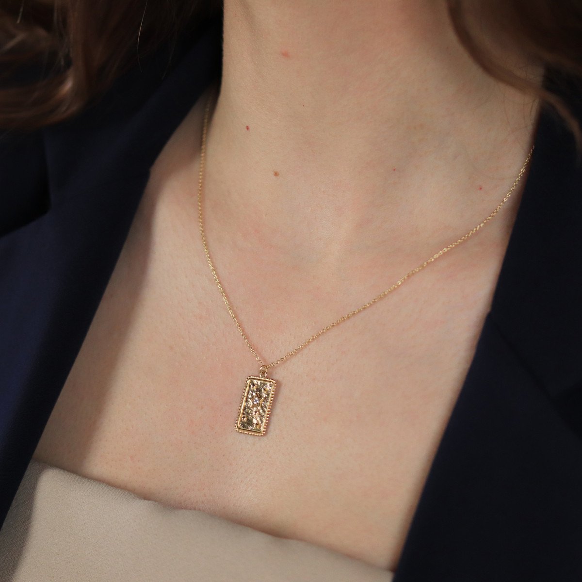 Yıldız Madalyon Kolye