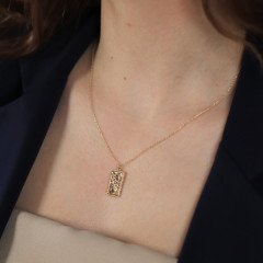 Yıldız Madalyon Kolye