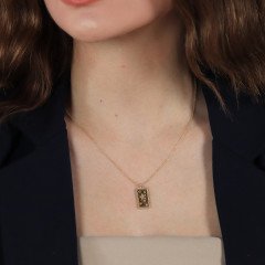 Yıldız Madalyon Kolye