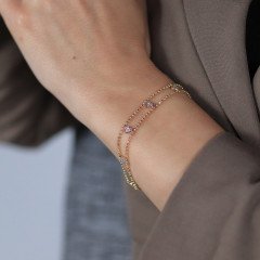 Sıralı Kalp Bileklik