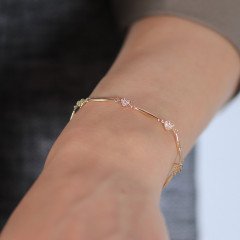 Taşlı Kalp Bileklik