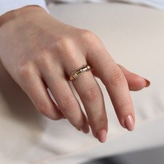 Çizgili Taş Yüzük