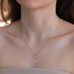 Damla Pırlanta Kolye