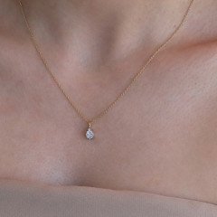 Damla Pırlanta Kolye