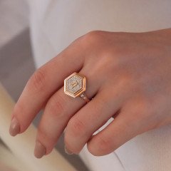 Altıgen Pırlanta Yüzük