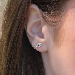 Göz Pırlanta Küpe