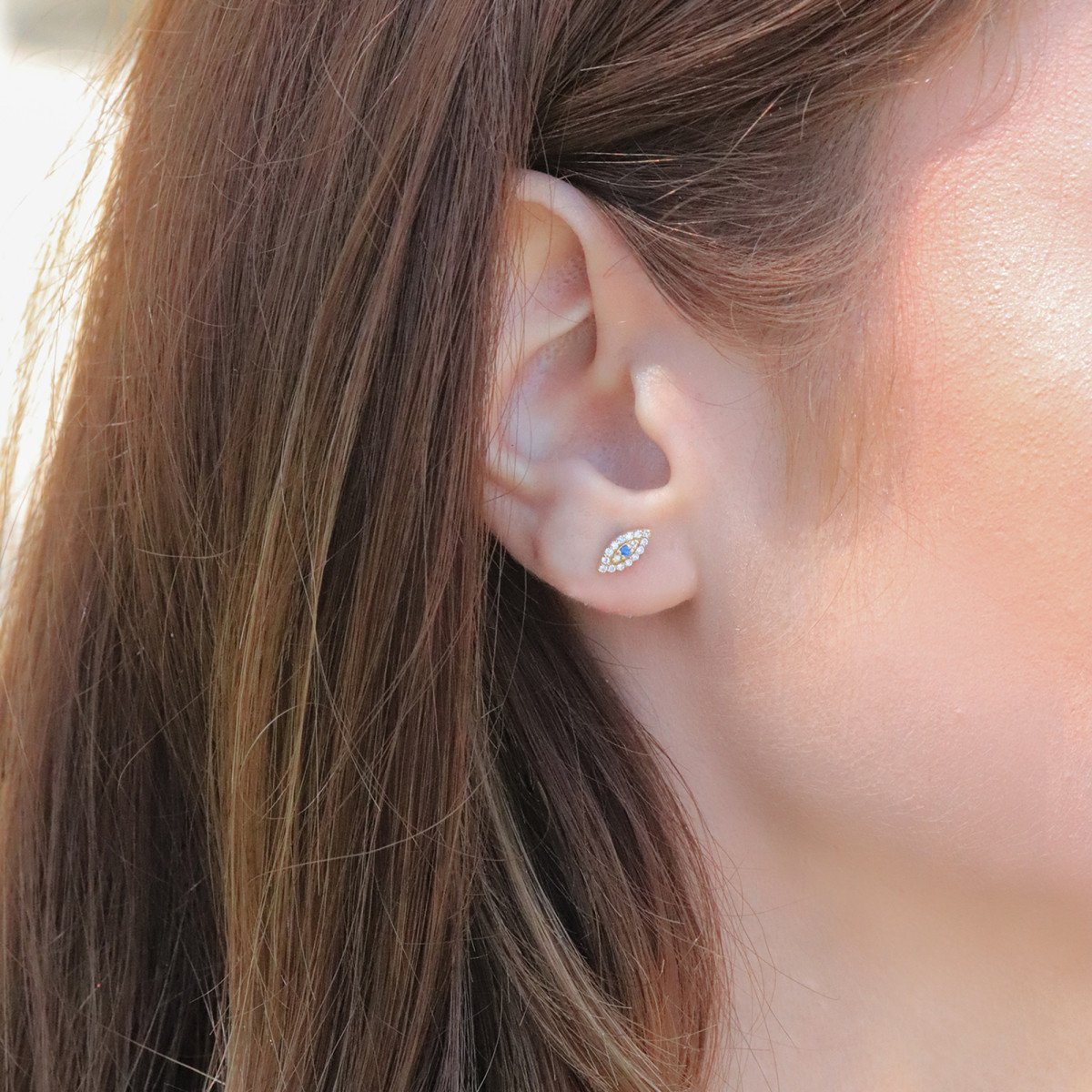 Göz Pırlanta Küpe