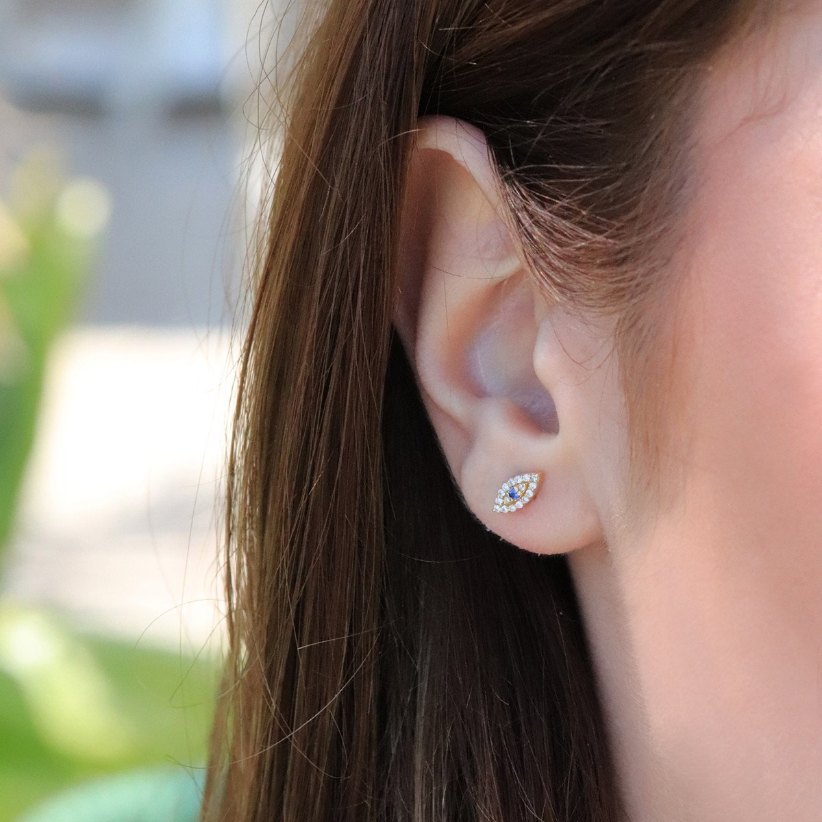 Göz Pırlanta Küpe