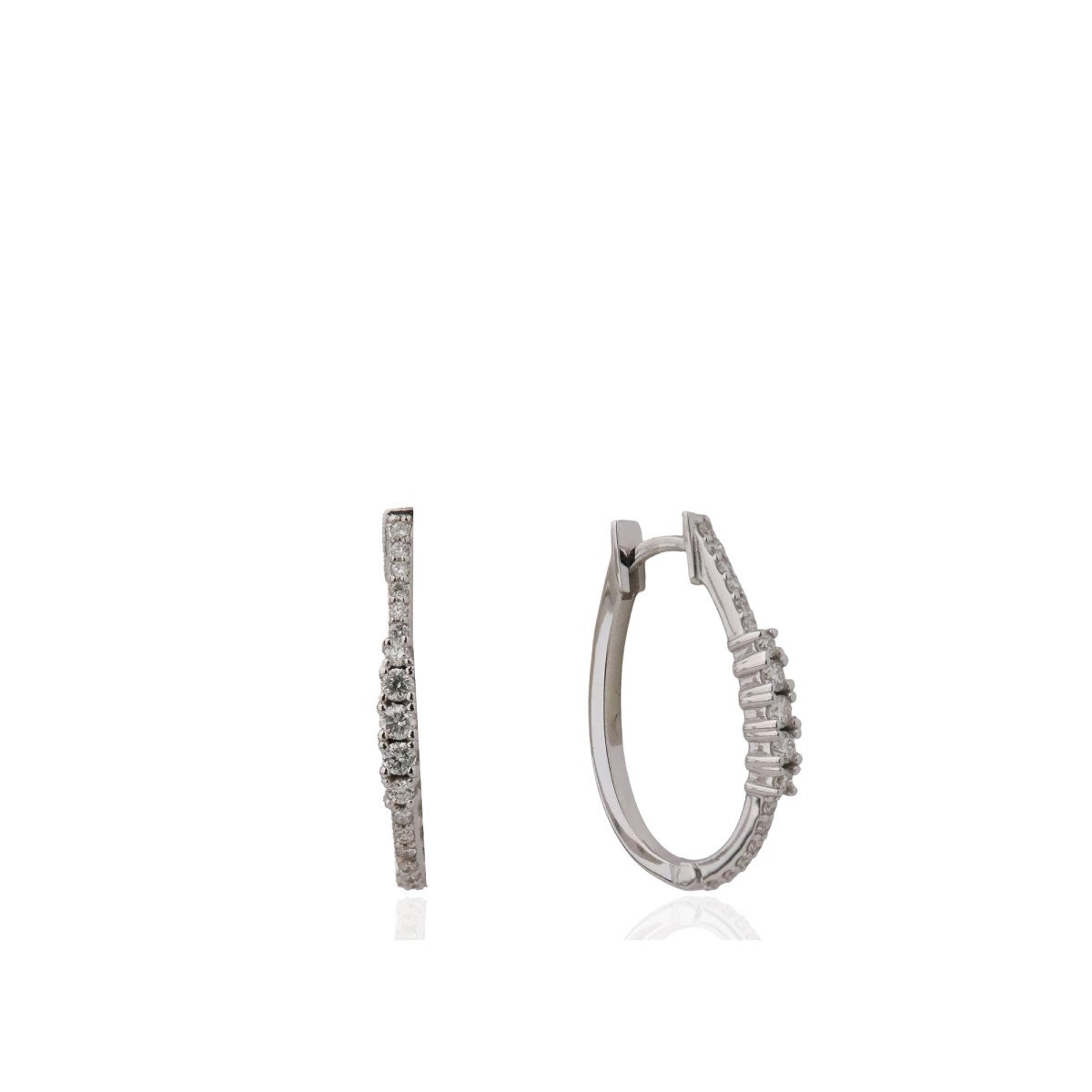 Sıralı Pırlanta U Küpe