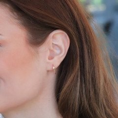 Altıgen Pırlanta Küpe