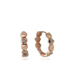 Altıgen Prizma Pırlanta Küpe