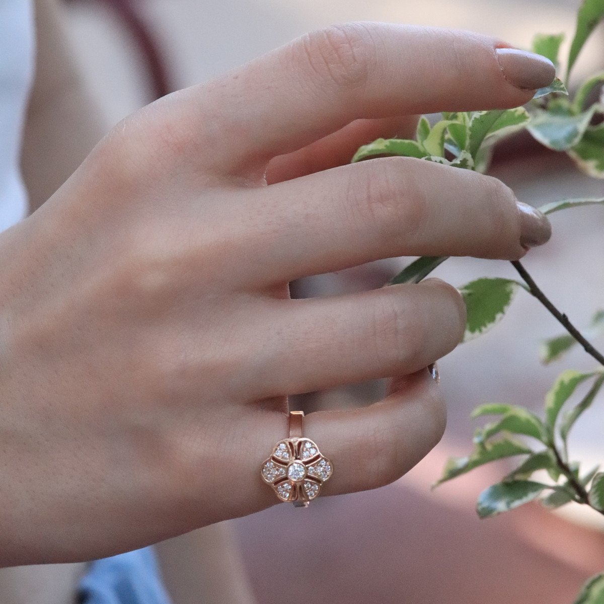 Violet Pırlanta Yüzük