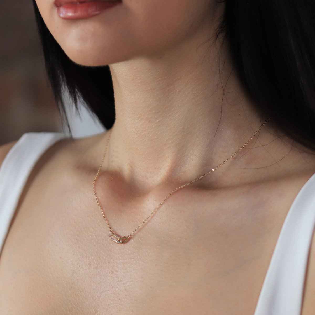 Taşlı Tasarım Kolye