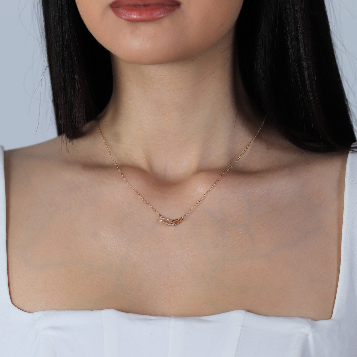 Taşlı Tasarım Kolye