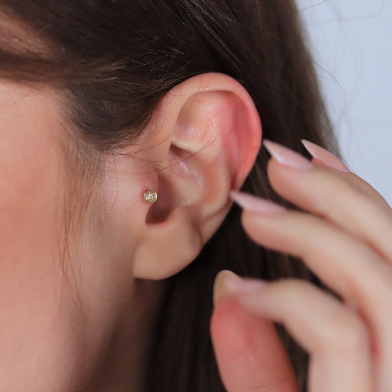 Altıgen Piercing