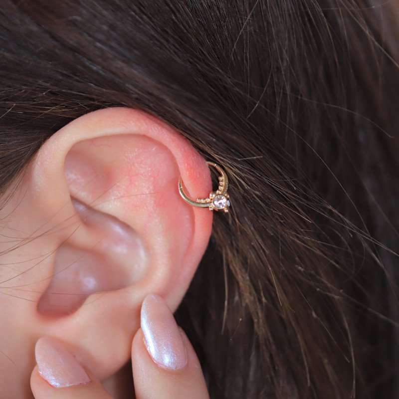Mini Taş Halka Piercing