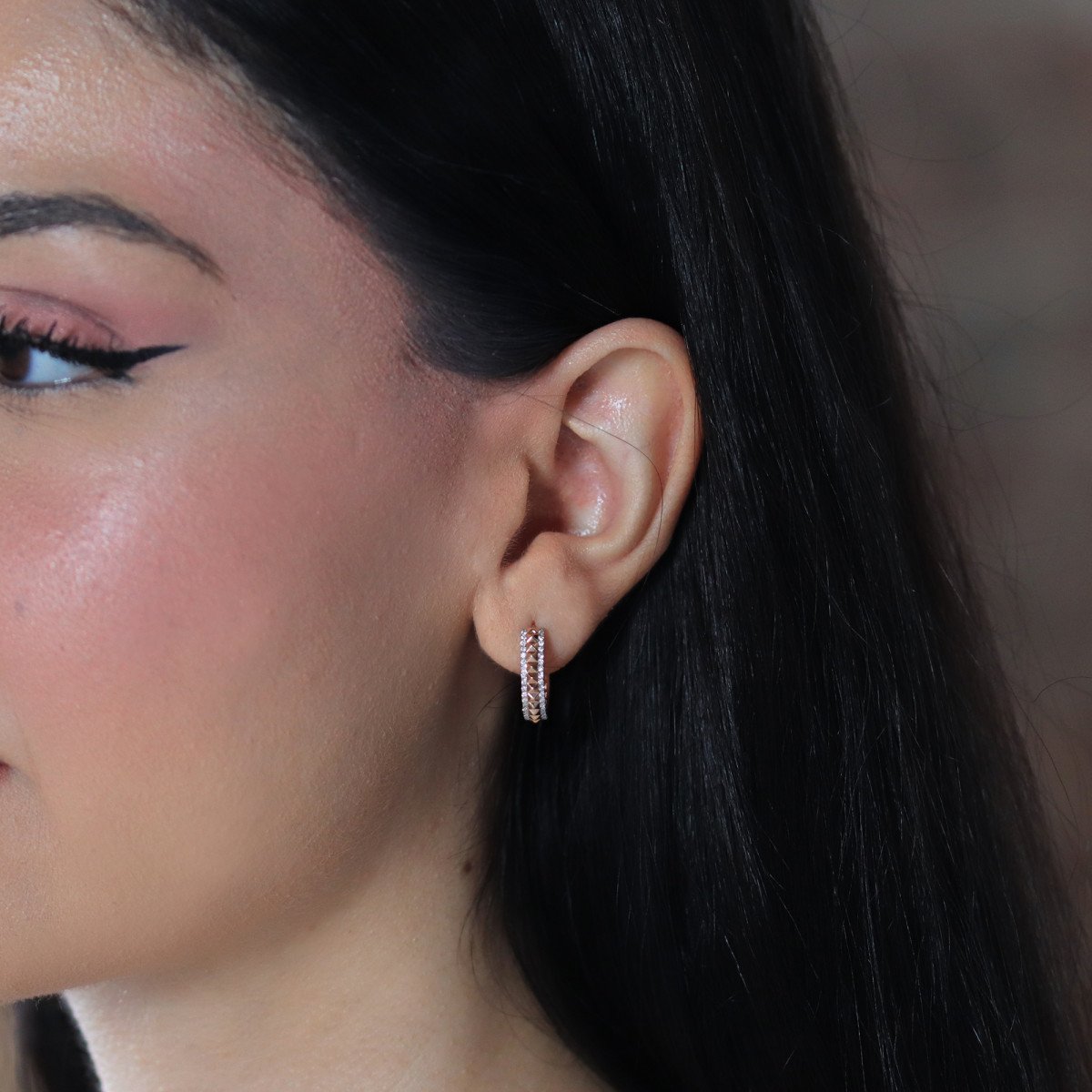 Prizma Pırlanta Küpe