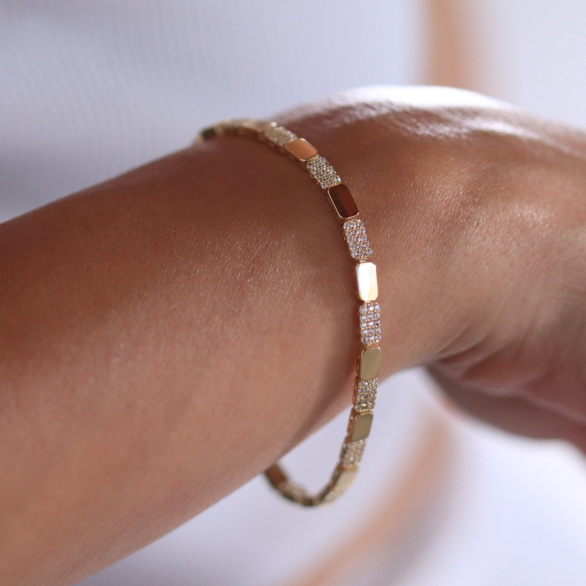 Taşlı Pul Bileklik