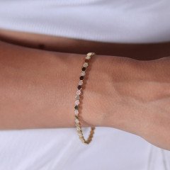 Taşlı Petek Bileklik