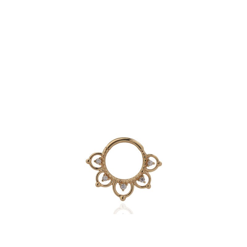 Taşlı Mandala Halka Piercing