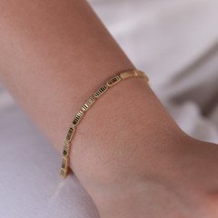 Çizgili Pul Bileklik