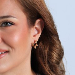 Yıldız Halka Küpe