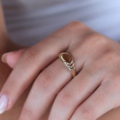 Oval Şovalye Yüzük