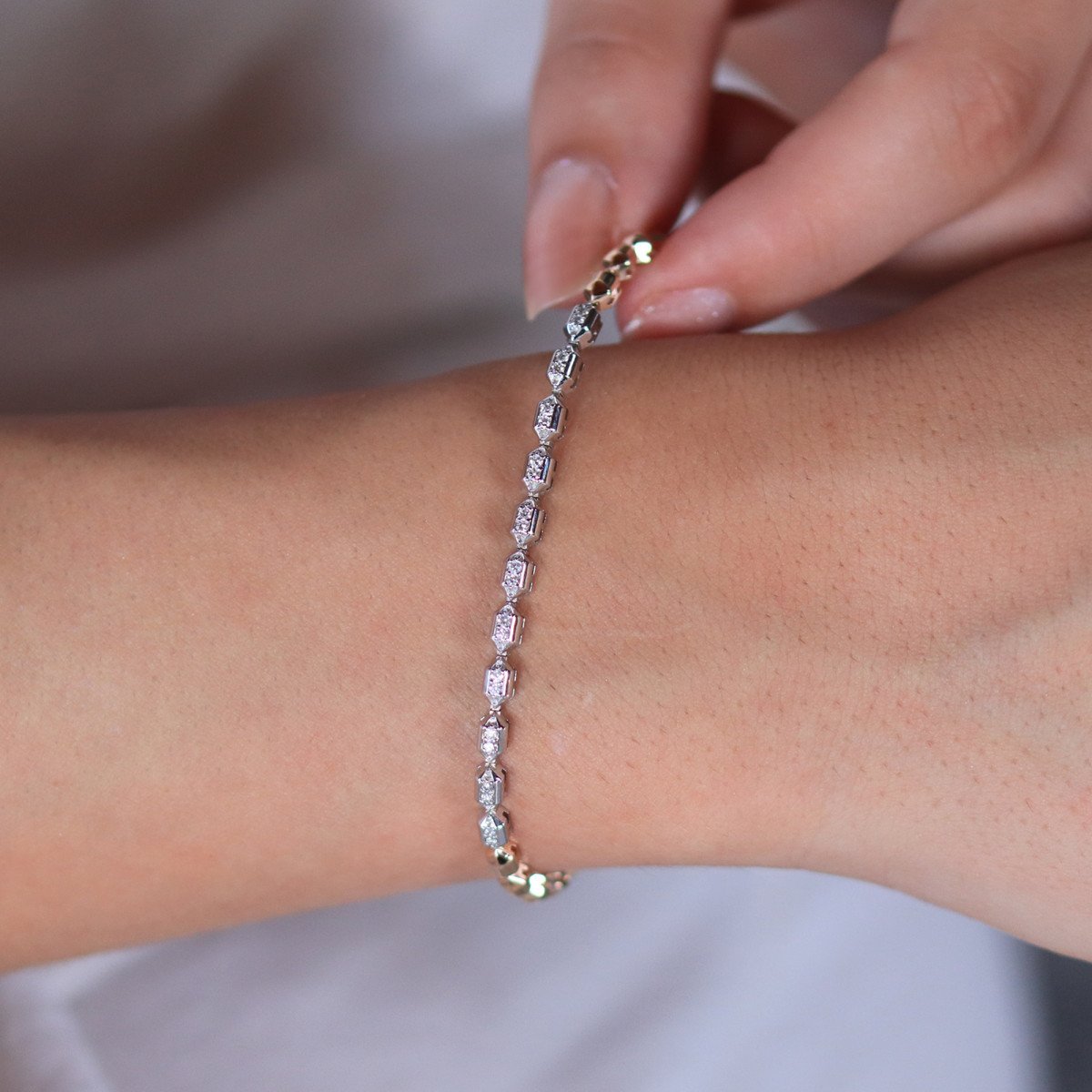 Prizmatik Pırlanta Bileklik